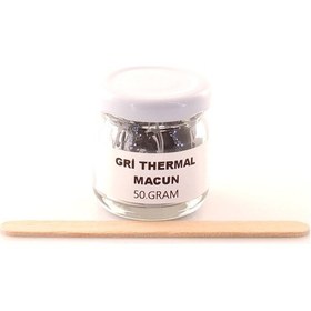 Resim Kavanozda 50 Gram Gri Termal Macun Katı Kıvamlı İşlemci 