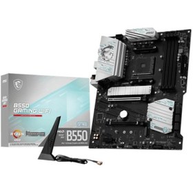 Resim Msı B550 Gamıng Wıfı Am4 Ddr4 4866 Oc Hdmı Dp 2x M.2 Usb 10gbps 1g Lan Wıfı 5 Atx 