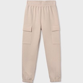 Resim Mayoral Bej Kız Çocuk Kargo Jogger Pantolon 7578 Bej 