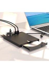 Resim valkyrie Harici CD DVD Rom Yazıcı Okuyucu USB 3.0 HUB Çoğaltıcı TF SD Kart Okuyucu 7in1 