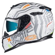 Resim Nexx Sx.100 Enıgma Beyaz-Gri Kask 
