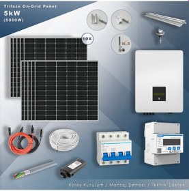 Resim 5kw Trifaze On-grid Paket Sistem 