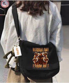 Resim Violon Burbalino Baskılı Unisex Postacı Çantası 