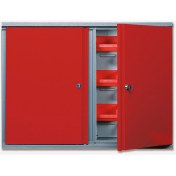 Resim Wisent 2 Kapaklı Anahtarlı Metal Asma El Aleti Dolabı 