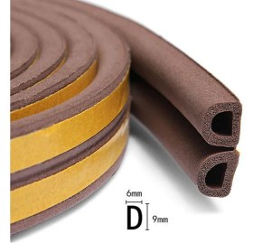 Resim Orient Kapı Pencere Fitili Izolasyon Bandı Kahverengi 2x3=6 mt 