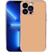 Resim iPhone Uyumlu 13 Pro Max Kılıf A+ Goldy Tarz Kapak 