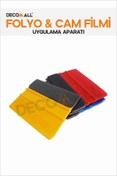 Resim senavia farkınızı yansıtın 1 Adet Ragle Folyo Cam Filmi Sticker Uygulama Aparatı Folyo Çekme Aparatı Keçeli 