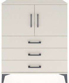 Resim Arges Şifonyer 2 Raflı 3 Çekmeceli 2 Kapaklı 88x30x106 Aytaşı-aytaşı Aytası 