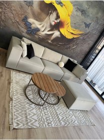 Resim Erduran Mobilya ANGELO 3 MODÜL +PUF SIRT MİNDERLİ KÖŞE KOLTUK TAKIMI 