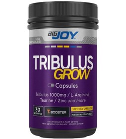 Resim Tribulus Grow T.booster Terrestris Arginine Taurine Zinc Amino Asit 120 Kapsül Aromasız 
