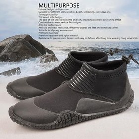 Resim Dalış çizmesi, modaya uygun, kalın, neopren, naylon, kaymaz, su çizmesi, su çizmesi, dalış, yüzme (Boyut 7) 