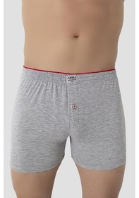 Resim Arma Yıldız Erkek Renkli Düğmeli Boxer 3'lü Paket %100 Pamuklu Penye Çok Renkli 