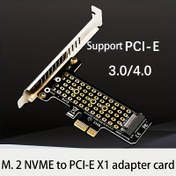 Resim JHKJDNPJ M.2 NVMe M-Key'den PCIe x1 Adaptör Kartı - USB ile Çalışan, 3.0/4.0 Uyumlu, 2240-2280 SSD'ler için Uygun, Masaüstü ve Dizüstü Bilgisayarlar için Tak & Kullan, PC Yükseltme Aksesuarı | Şık Metalik Kaplama | Altın Kaplamalı Kontaklar 