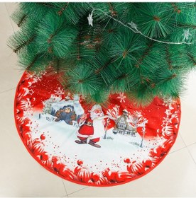 Resim 25 İnç Noel Ağacı Paspası Süsleri Ev İçin Noel Ağacı Süsleri Alt Kumaş Noel Ağacı Paspası Noel Yeni Yıl 