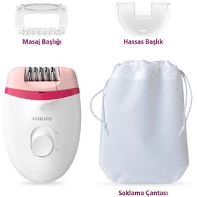 Resim Philips Satinelle Essential BRE255/05 Hassas Ciltler İçin Işıklı Bacak Bölgesi Epilatör 