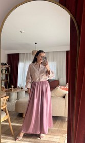 Resim Her bedene uyum sağlayan gül kurusu Şalvar pantolon - Standart 
