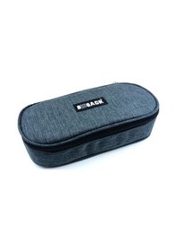 Resim Bback Oval Koyu Gri Kumaş Kalem Çantası 311 