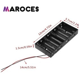 Resim Ic-234C Pil Yuvası 8 Li Kalem Pil Yan Yana (Aa) 