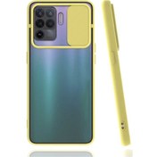 Resim Ceponya Oppo Reno 5 Lite Kılıf Sürgülü Kamera Korumalı Silikon 