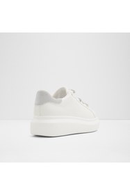 Resim Aldo MERRICK - Kadın Suni Deri Beyaz Düz Bağcıklı Modern Tasarımlı Spor Ayakkabı 