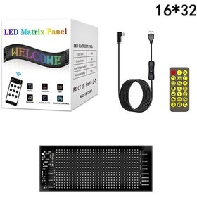 Resim Cbtx Rp717 70x173mm Esnek Led Matrix Panel Su Geçirmez Bluetooth App Kontrol Araba Burcu 