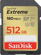 Resim Sandisk Extreme SDSDXVV-512G-GNCIN 512 GB 180 MB/s SD U-ı 4k Uhd Hafıza Kartı SD UHS-I 4K UHD Hafıza Kartı 
