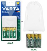 Resim Varta Plug (PROMO ) Şarj Cihazı+8x2100mAh AA Şarjlı Kalem+ÇANTA 
