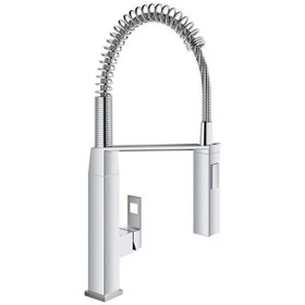 Resim Grohe Eurocube Tek Kumandalı Spiralli Eviye Bataryası - 31395000 