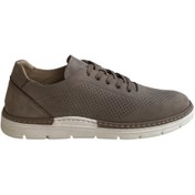 Resim Platin Nubuk Vizon Erkek Sneaker 