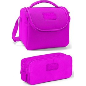 Resim Coral High Pembe Kız Çocuk Beslenme Çantası Seti 