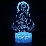 Resim Szypzstore Çocuklar Budizm Şekil 3d Gece Lambası, Uzaktan Kumanda İle Değişen 16 Renk, Çocuk Odası U, Şekil Manga Illusion Led Oyuncak Lamba Kız Erkek Çocuklar Noel Hediyeleri Qjt974 Renkli 