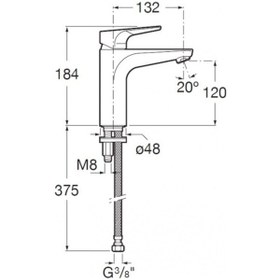 Resim Roca Atlas Lavabo Bataryası A5A3990C00 