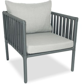 Resim London Oturma Takımı 5 Kişilik - Taş Gri 