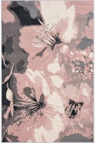 Resim Rovigo Dijital Baskı Yıkanabilir Kaymaz Taban Salon Halısı RVG1421, Pembe, 80 x 300 