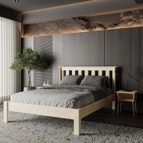 Resim Renazzo Shark New Ahşap Doğal Karyola | Kolay Kurulum 