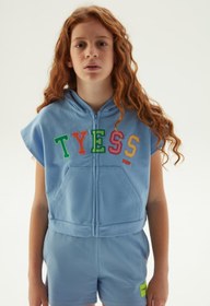 Resim Tyess Bg Store Kız Çocuk Mavi Yelek 