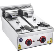 Resim Karacasan Endüstriyel Snack Seri 5+5 Litre Elektrikli Fritöz Karacasan