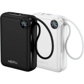 Resim Hepu HP-A18 20000 Mah Hızlı Şarj Powerbank 22.5W Dijital Göstergeli Beyaz Taşınabilir Şarj Cihazı 