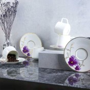 Resim Evaliza Buket Mor Double 6 Kişilik Kahve Fincan Takımı 130 ml 31000044073 