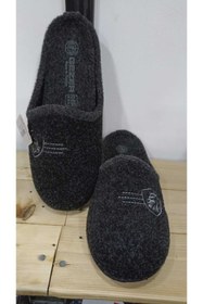 Resim Gezer KEÇE ÖZELLİKLİ RAHAT ÇIKARABİLİR TABAN KIŞLIK ERKEK EV TERLİĞİ 