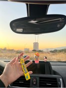 Resim OTOMOGARAJ Otomobil dikiz süsü sarı şapkalı hello kitty dikiz süsü ve oto anahtarlık MİNİ 