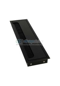 Resim Mat Siyah Masa Kablo Kanal Kapağı, Fırçalı Lüks 80 276 Mm 