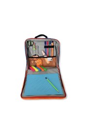 Resim Esta Rubon Çocuk Aktivite Çantası Her Arabaya Uyumlu Seyahat Faaliyet Çantası Tablet Bölmeli 