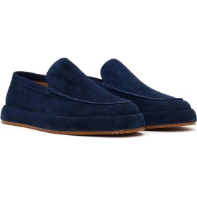 Resim Derimod Erkek Lacivert Süet Deri Casual Loafer 26SFD697510 