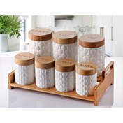 Resim TTT 7'li Bambu Kapak Standlı Baharat Seti Model 2 