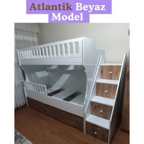 Resim Mürsel Mobilya, Atlantik Beyaz Model Çocuk Ranzası 