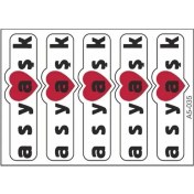 Resim A5 Sticker 047 Tek Paket Çoklu Sticker 