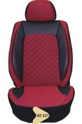 Resim K-Design ELİT JAKAR YASTIKLI KOLTUK KILIFI SERİSİ BORDO-SİYAH BZ521 