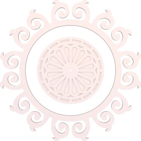 Resim Motifpiyer Lamba Tavan Göbeği 135-Motifli-Yuvarlak-1-Dış Çıtalı 