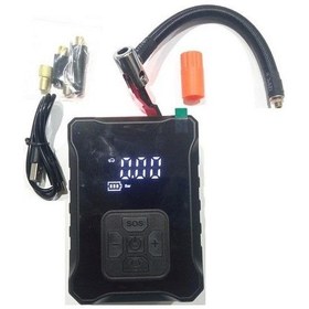 Resim Zhltools Şarjlı Hava Kompreserü İkaz Lambalı Oto Lastik Pompası 150 Psi 